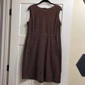 Lands’ End striped knit dress, size 14